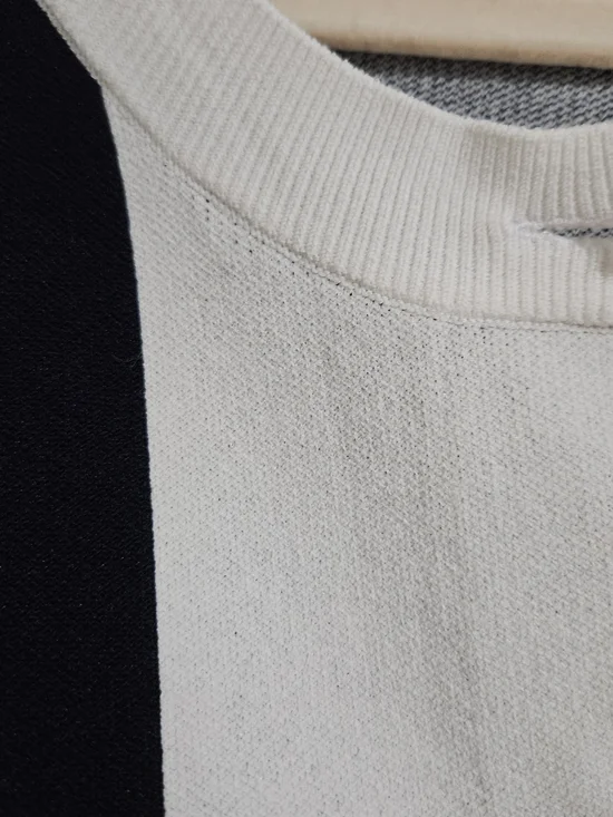 Ann Taylor Black & White Striped Button Cardigan XL - Picture 9 of 9